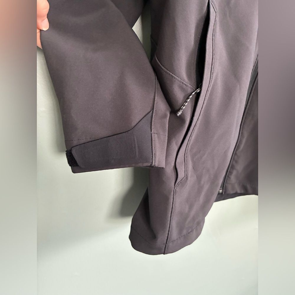 Patagonia Jacket Adult L Black Softshell Full Zip Long Sleeve Logo Pockets Mens - Picture 4 of 8
